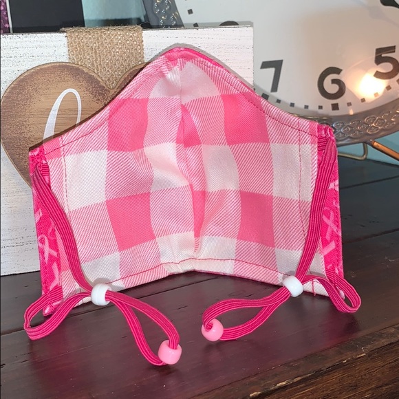 Breast Cancer Awareness Print Mask - Picture 4 of 4